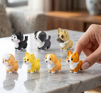 Art Toy Factory 3D Miniatur-Hundefiguren Welpen Shiba Corgi Frenchie Knetmasse Schleim Überraschungsbox GESCHENK Sammlerstück Hersteller