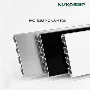 Battiscopa da <span class=keywords><strong>Cucina</strong></span> in Argento Spazzolato con Foglio di Alluminio, Zoccolo in PVC, Battiscopa in Plastica - Product Image 3