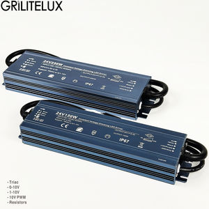 GRILITELUX Alimentation à découpage étanche IP67 110V 220V vers 12V 24V 150W 200W 250W 300W pour la gradation des bandes lumineuses - Product Image 1