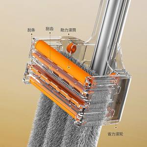 Mopa Plana de Microfibra Sin Lavado con Cierre de Gancho y Bucle, para Limpieza de Grandes Áreas, Uso en Seco y Húmedo, Mopa Doméstica - Product Image 1