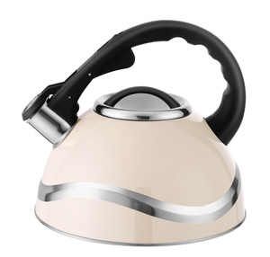 Stainless Steel 3L Stove Top <strong>Kettle</strong> Fast Boil Whistling <strong>Kettle</strong> <strong>for</strong> Gas <strong>Hob</strong> Induction <strong>Hob</strong> Silicon Coated Cool Handle - Product Image 2