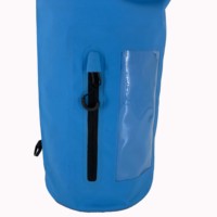 Mochila de bolsa seca impermeable de PVC 500D personalizada profesional con bolsillo con cremallera