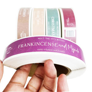 Candele personalizzate con etichetta privata, candele di soia profumate di lusso con stampa oro su etichetta bianca e nera - Product Image 4