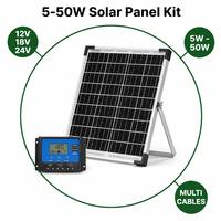 Panneau solaire personnalisé en gros 30W 24V, module photovoltaïque compact 10W 20W avec support pour moniteur de trafic