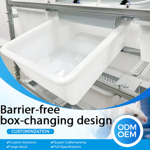 Estante Modular Colgante <span class=keywords><strong>de</strong></span> Lujo Premium, Resistente, Galvanizado, <span class=keywords><strong>de</strong></span> Columna Única, 6 Niveles, 18 Cajones, Duradero, para Laboratorio Animal - Product Image 1