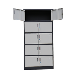 Classeur de stockage de bureau en acier à <span class=keywords><strong>5</strong></span> couches <span class=keywords><strong>Casier</strong></span> en métal à double porte Armoire à 10 <span class=keywords><strong>tiroirs</strong></span> - Product Image 3