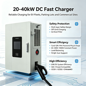เครื่องชาร์จรถยนต์ไฟฟ้าแบบติดผนัง/แบบตั้งพื้น ขนาด 20kW 30kW 40kW ระบายความร้อนด้วยอากาศ รองรับมาตรฐาน CCS Chademo GB/T - Product Image 3
