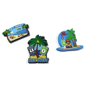 Touristique mondiale cadeau PVC Aimants Pour Réfrigérateur NOUS Key West plage tourisme souvenir aimant DE réfrigérateur EN PVC souple