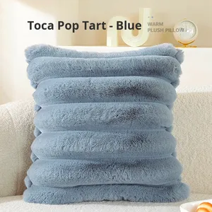 Almohada de Felpa Suave como el Pelo de Gato para Invierno, Respaldo de Sofá Estilo Toscana, Ambiente Acogedor, Lavable a Máquina, Almohada de Cabecera para Cama - Product Image 6