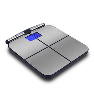 Báscula Digital inteligente de acero inoxidable con mango de 2021, ocho electrodos, LCD, 180KG, para baño, hidratación, IMC, peso de grasa corporal - Product Image 4