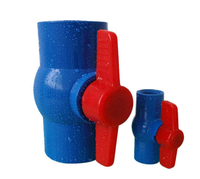 Vanne à boisseau sphérique en PVC personnalisable, accessoires pour tuyaux d'eau en plastique avec support OEM