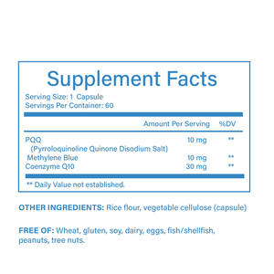 Oem Private Label Methyleenblues + Pqq & Coq10 <span class=keywords><strong>Capsules</strong></span> Hersenondersteuning, Energieboost, Gezondheid Van Het Hart - Product Image 4