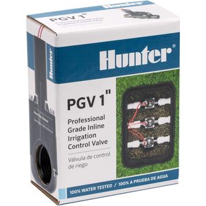 Vanne d'arrosage Hunter PgV 1 pouce, entrée filetée, corps en plastique, fabriqué aux États-Unis - Product Image 3