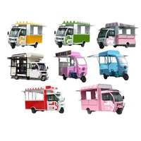 Mini-tricycle électrique solaire pour la vente de glaces, chariot alimentaire, camionnette, bus, bar, barbecue, remorque, caravane, style australien