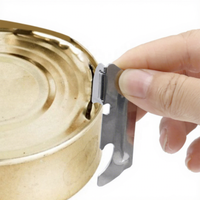 Ouvre-boîte pliant simple en acier inoxydable, ouvre-boîte à fruits, viande et aliments en conserve, mini-outil portable pour usage domestique, ouvre-bouteilles de vin
