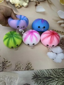 Hot Selling Polyester Blow <b>Bubbles</b> Dumpling Cute Steamed Bun Stress Relieving Toy Soft Squishy Texture Fidget Play Portable - Product Image 6
