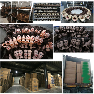 Đầu Đào Tạo Tóc Tự Nhiên Thật 100%, Đầu Ma-nơ-canh Afro, Đầu Búp Bê Thực Hành Làm Tóc - Product Image 6