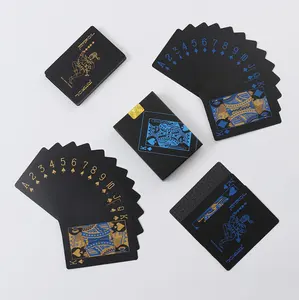 Sinh Nhật Tưởng Niệm Ảnh Tùy Chỉnh In Nhựa PVC Thẻ Poker Đen Nền PVC Poker