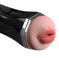 Coupe de masturbation électrique, vibrateur de masturbation, bouche de chatte, double canal, aspiration, vibrateur, masseur vocal AI, jouet sexuel pour hommes