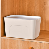 Boîte de rangement rectangulaire multifonctionnelle moderne en plastique PP Jian Na Macaron Color 200 ml, durable, à un seul niveau, pour le salon