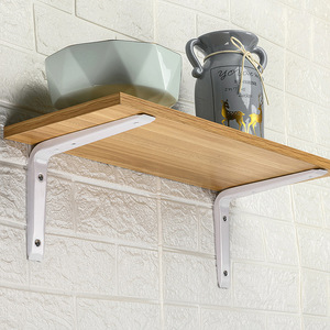 Étagère murale robuste blanche, étagères flottantes, supports d'étagères triangulaires pour magasins - Product Image 2