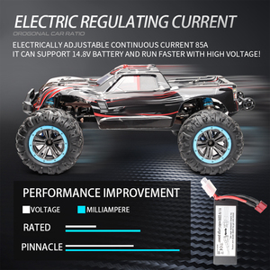 Coche todoterreno teledirigido XLF F21A <span class=keywords><strong>2022</strong></span>, vehículo de carreras todoterreno 4WD RTR 1/10 Ghz 80 km/h Motor sin escobillas, marco de aleación a la deriva, <span class=keywords><strong>juguetes</strong></span> de regalo de <span class=keywords><strong>Navidad</strong></span> 2,4 - Product Image 3
