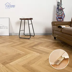 Africain étanche conçu bois chevrons style plancher faible quantité minimale de commande chevrons acacia étage Russie chêne parquet en bois