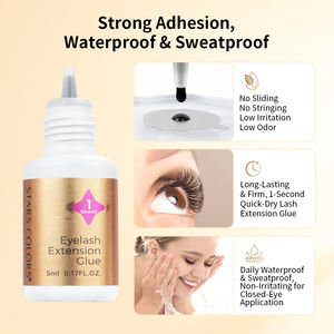 Adhesivo de pestañas Starscolors, pegamento impermeable para pestañas Kleber 1s, pegamento para extensión de pestañas de secado rápido, extensión de pegamento para pestañas de sujeción fuerte - Product Image 4