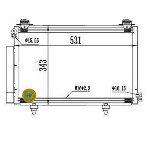 88460-52010 8846052010 pour Toyota Yaris Verso Vitz Condenseur de Climatisation - Product Image 2