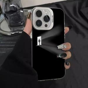เคสโทรศัพท์มือถือ TPU ลายแสงสีดำเงาสีเงินสำหรับ iPhone 8 x XR XS 11 12 13 14 15 16 17 PRO <span class=keywords><strong>MAX</strong></span> - Product Image 6