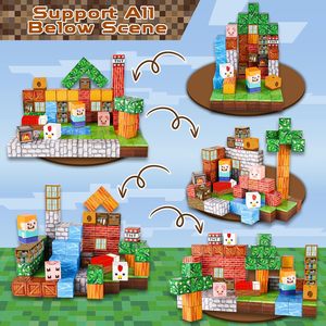 Set di Blocchi Magnetici da Costruzione, <span class=keywords><strong>Gioco</strong></span> di Cubi Magnetici per Bambini, Ragazzi e Ragazze, Regalo Perfetto per Natale e Compleanno - Product Image 3