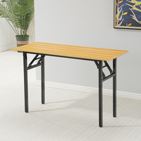 Table pliante rectangulaire de banquet en mélamine, durable et à prix avantageux, en vente chaude
