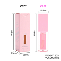 Op maat gemaakte logo-doodle transparante lipgloss OEM kleine oplage ondersteuning hydraterende anti-kloofjes aardbei watermeloen fruit lipgloss