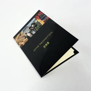 Карманная мини-папка на заказ с вырезанным дизайном, листом для вина, рекламная продукция, Высококачественная цифровая печать - Product Image 2