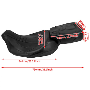 Siège avant-arrière modifié pour Harley CVO Road Glide Street Glide Road King 2009-2023, accessoires de selle modifiés - Product Image 3