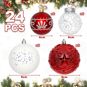 Set di Palline Decorative per Albero di <span class=keywords><strong>Natale</strong></span>, Infrangibili, 6cm, 24 Pezzi, Palline Decorative per Casa e <span class=keywords><strong>Natale</strong></span> - Product Image 3