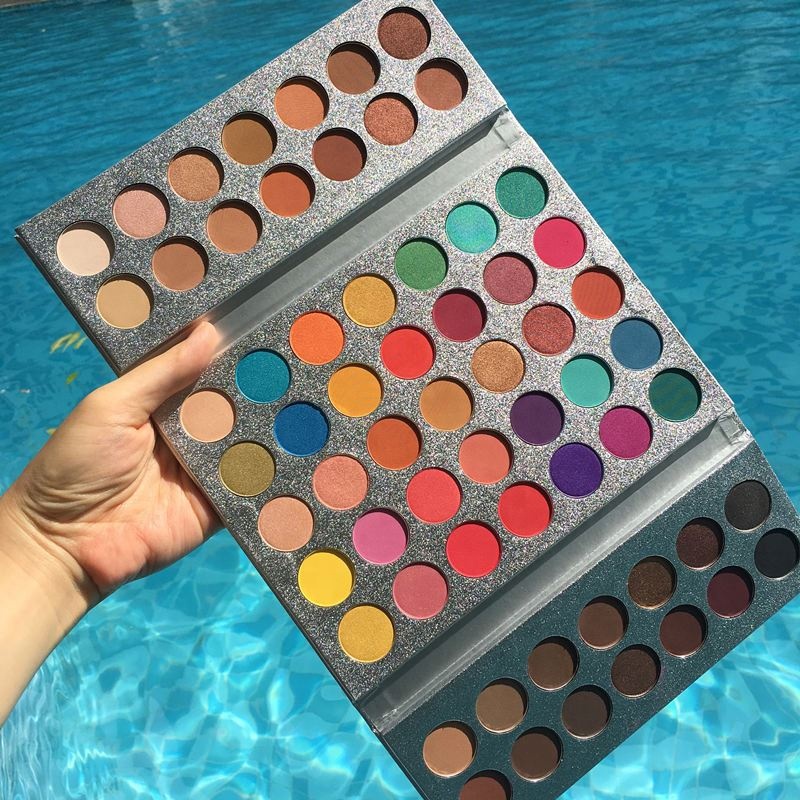 Beauty Beauty-Palette d'ombres à paupières, 63 couleurs, maquillage, magnifique, semelle pigmentée, poudre d'ombre pour les yeux, nouvelle collection