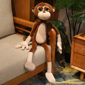 Animaux en peluche super doux à longues pattes, singe en peluche à longues bras, lion, tigre, lapin, renard, éléphant en peluche à longues bras - Product Image 5