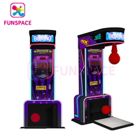 Funspace-máquina de juego de boxeo para deportes de Arcade, máquina de deposición de premios operados por monedas, punzón