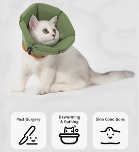 Collier de récupération léger, pliable, imperméable, en éponge douce, anti-léchage et anti-morsure, pour chatons, chiots, chats et chiens - Product Image 2