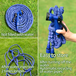 Manguera de Jardín Expandible de Goma de Alta Presión, Flexible, Antiabrasión, Multifuncional, para Lavado de Autos y Riego de Jardines - Product Image 4
