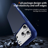 Coque de téléphone hybride robuste à motif fibre de carbone pour Apple iPhone 17 Pro 17 Air 16E 15 14 Plus 13 12 Pro Max 11, coque antichoc