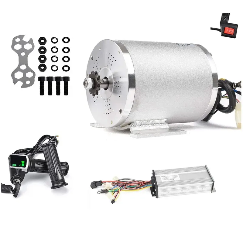 Venda quente motor sem escova MY1020 36V 48V 60V 72V 1000W/2000W/3000W Brushless Motor wtih Controlador Set Acessórios Scooter