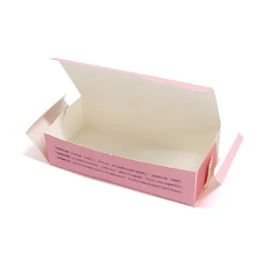 사용자 정의 로고 인쇄 화이트 카드 종이 우편물 상자 낮은 MOQ 소규모 비즈니스 식품 쿠키 초콜릿 포장 상자