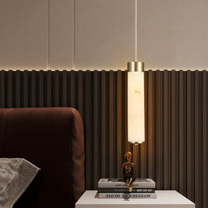 โคมไฟระย้าทองแดงแท้แบบยาว ดีไซน์เรียบหรูสไตล์จีน สำหรับห้องนอน โคมไฟข้างเตียง โคมไฟสำหรับบ้านใหม่ บาร์ เคาน์เตอร์ - Product Image 3