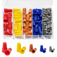 Kit de 122 connecteurs de fils, 5 tailles de capuchons de fils électriques colorés, capuchons de raccordement à visser pour connexion rapide