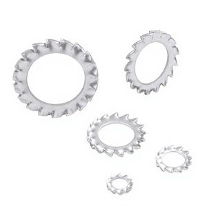 Rondelle de sécurité à dents externes en acier inoxydable 304, rondelle de sécurité à dents externes, rondelle de sécurité <span class=keywords><strong>anti</strong></span>-desserrage, rondelle d'agrandissement, rondelle étoile - Product Image 1