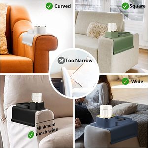 Personalizar Color 2024 Venta caliente sofá Caddy sofá <span class=keywords><strong>reclinable</strong></span> silicona Anti derrame bebida sala de estar sofá soporte de almacenamiento para su sofá - Product Image 6