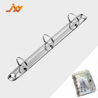Vente en gros de fournitures de bureau de marque JXY laiton antique or noir argent reliure à anneaux 3 trous taille M vrac pour album de notebook