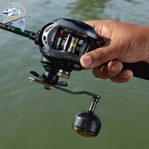 Carrete de Fibra de Carbono 7.2:1 6+1BB 40lb con Freno para Lanzamiento de Largo Alcance de Objetos Pesados Sin Romper Sedales - Product Image 3